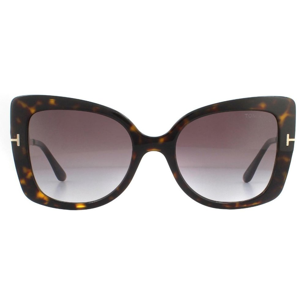 TOM FORD Brown Women Gianna-02 Ft-0609-52t Havana Butterfly Sunglasses